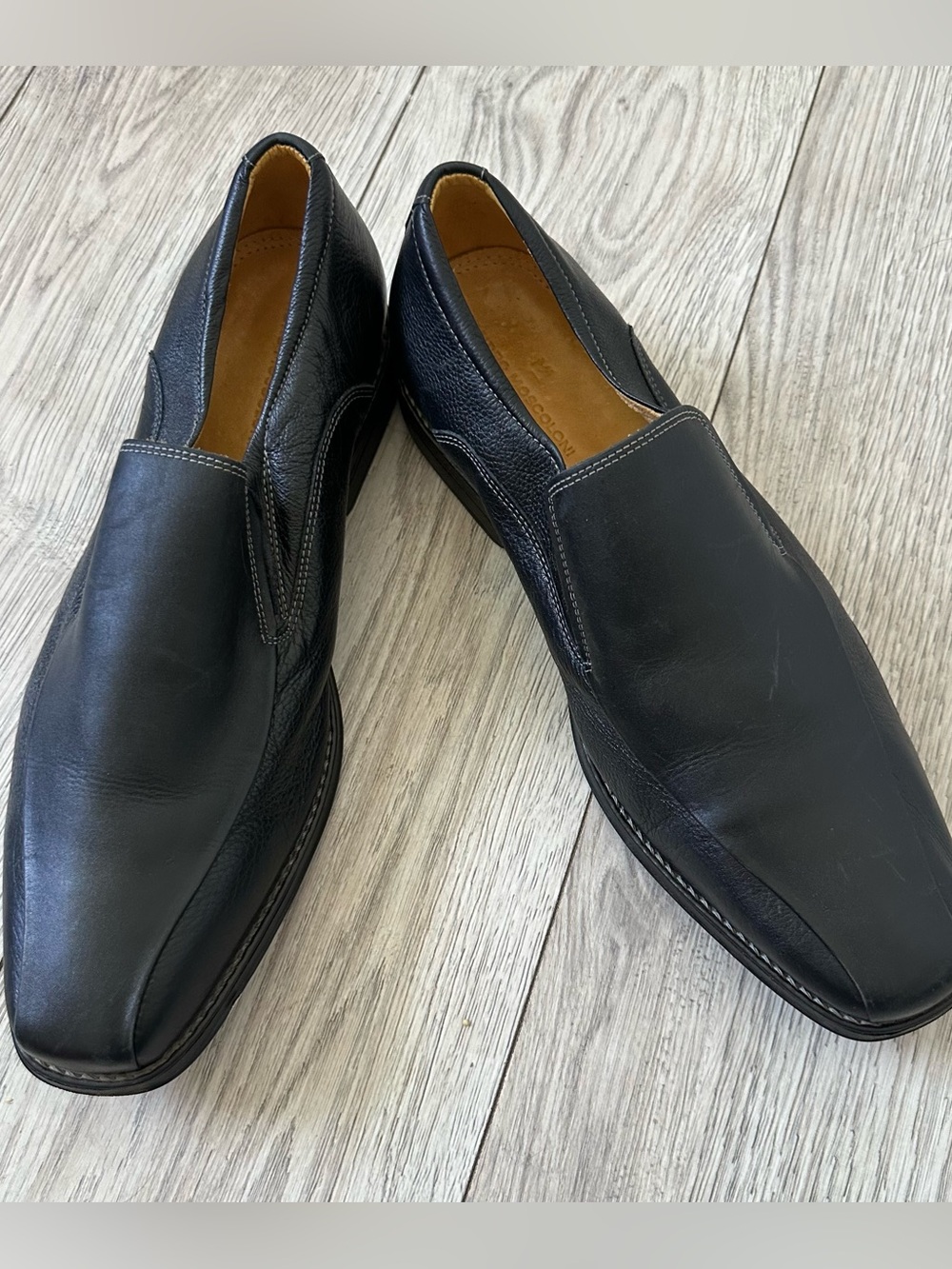 Sandro Moscoloni Edwin Black Leather
Loafer Mens Size US 15D New